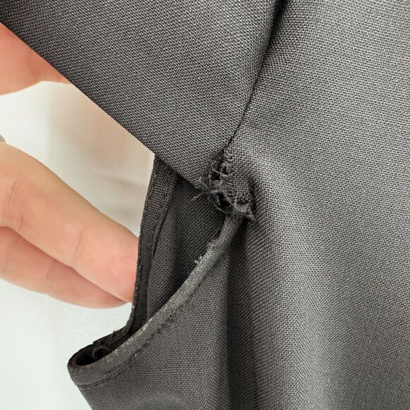 THEORY Analba Black Cap Sleeve Fit & Flare Sheath Mini Dress Size 4 - Picture 8 of 8